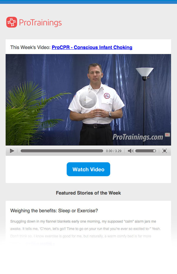 Weekly Healthcare Ergonomics Refresher Email