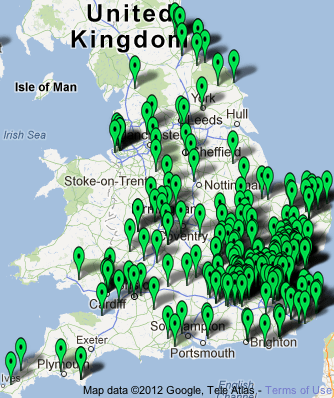 UK Instructor Map